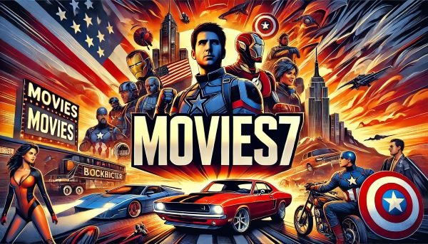 Movies7 streaming platform showing free 2025 blockbuster movies in HD without ads